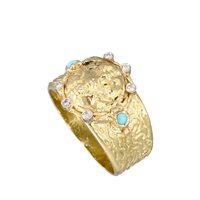 Anello Soprana Donna in Oro giallo Diamante ANOG EOLO FASCIA